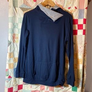 Comfy hooded pullover sweatshirt